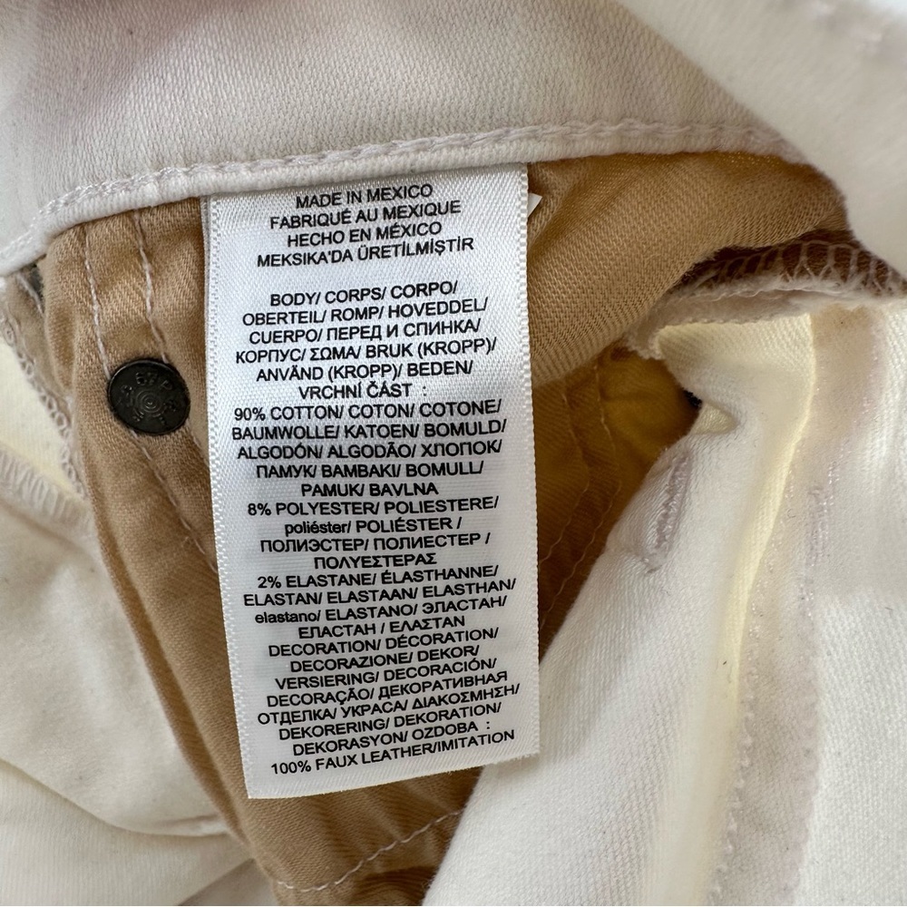 Ralph Lauren NWT The Tompkins Skinny Crop White Jeans Size 26 - Picture 14 of 16